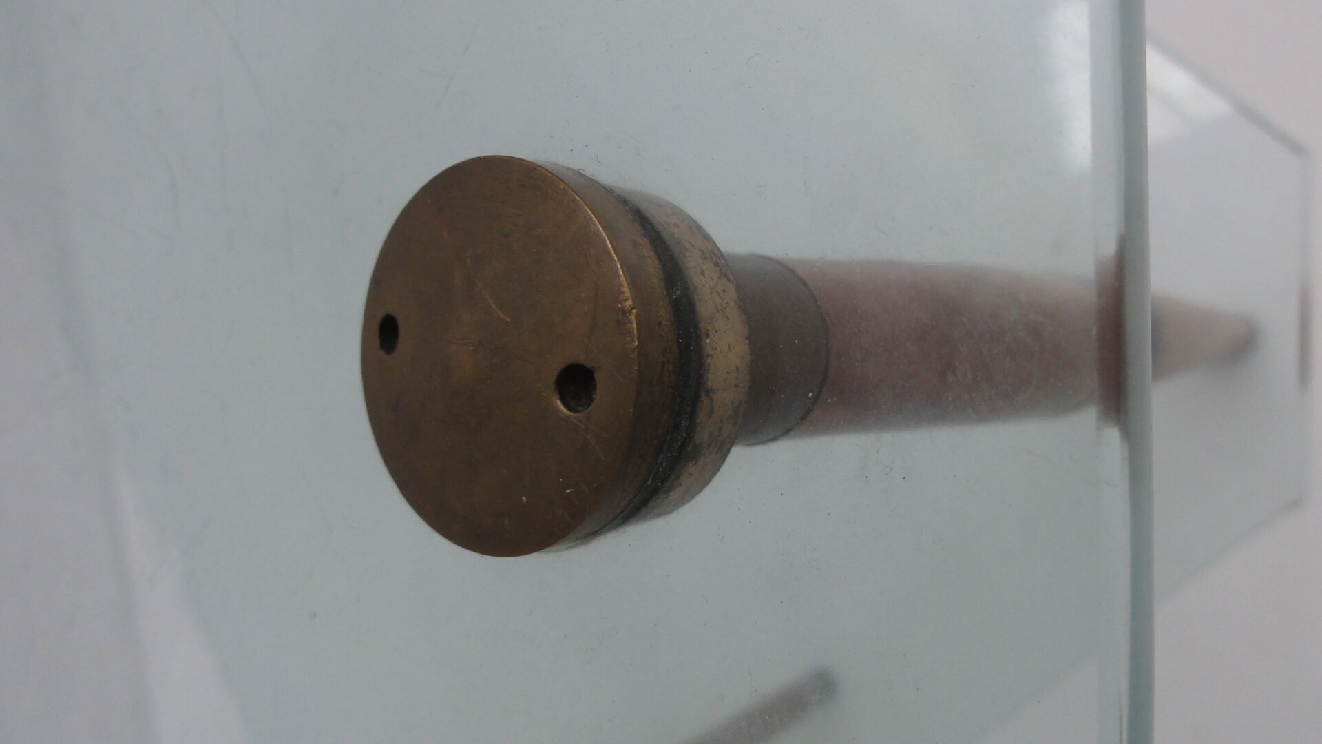 Table low vintage two-story glass 1950 s