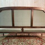 Sofa - Louis XVI style bench in green velvet