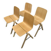Set of 4 stackable chairs, Ronan & Erwan Bouroullec for HAY Copenhagen.