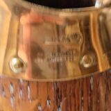 Copper oak cider pitcher signed Gerard Laffitte Meilleur Ouvrier de France 1933