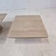 Set of 3 Italian Travertine Coffee or Side Tables, 1980s