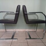 Set of 4 BRNO chairs, Mies Van Der Rohe, Knoll lot