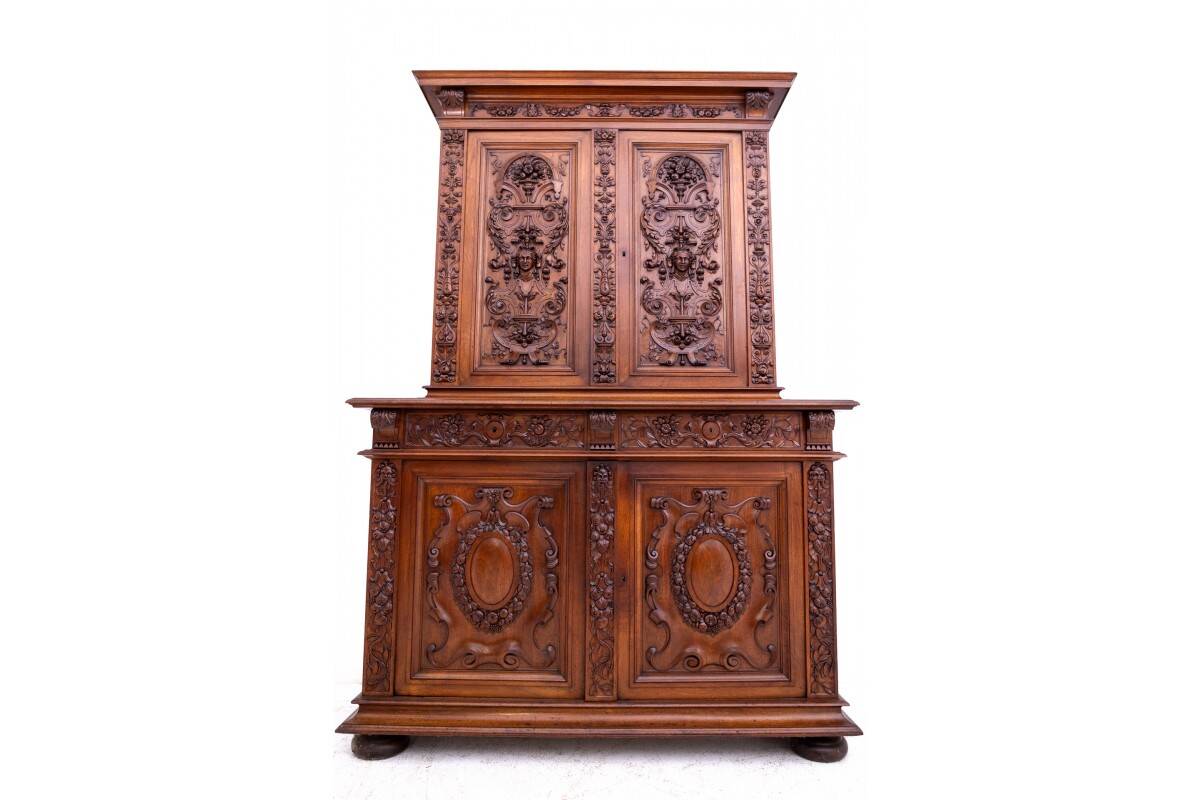 Carved sideboard, France, ca. 1870.