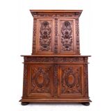 Carved sideboard, France, ca. 1870.