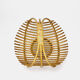 Stylized rattan fruit cup