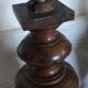 Pair of art deco wooden lamps