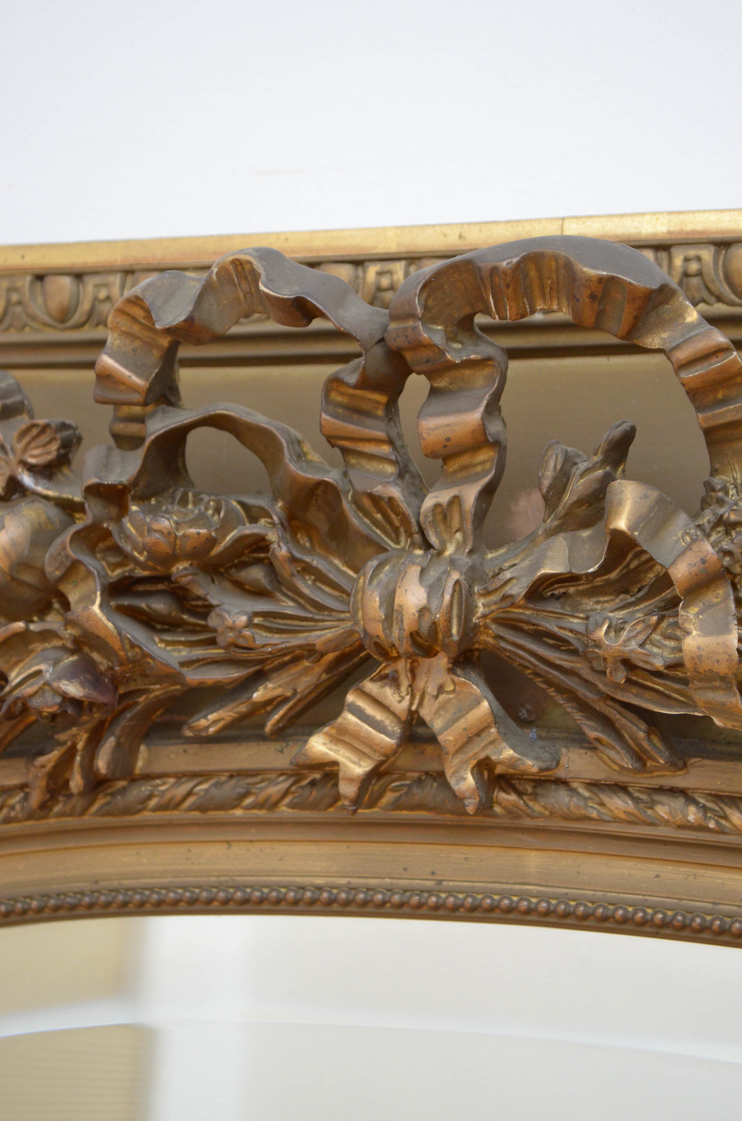 19th century trumeau mirror - 142x85cm