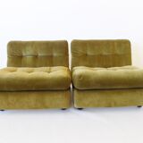 C&B Italia Amanta set of 2 lounge chairs by Mario Bellini 70s