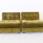 Ensemble de 2 chauffeuses de Mario Bellini 70s