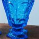 2 verres anciens bleu Charles X