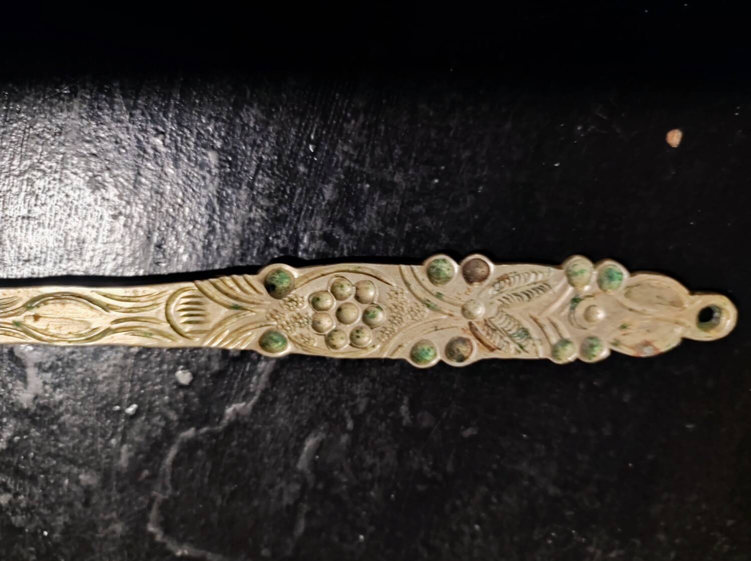 Antique metal cake knife