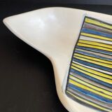Coupe en faïence par Roger Capron Vallauris