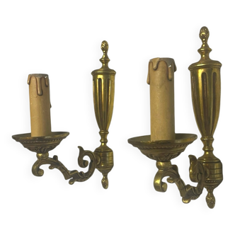 Appliques murales en bronze