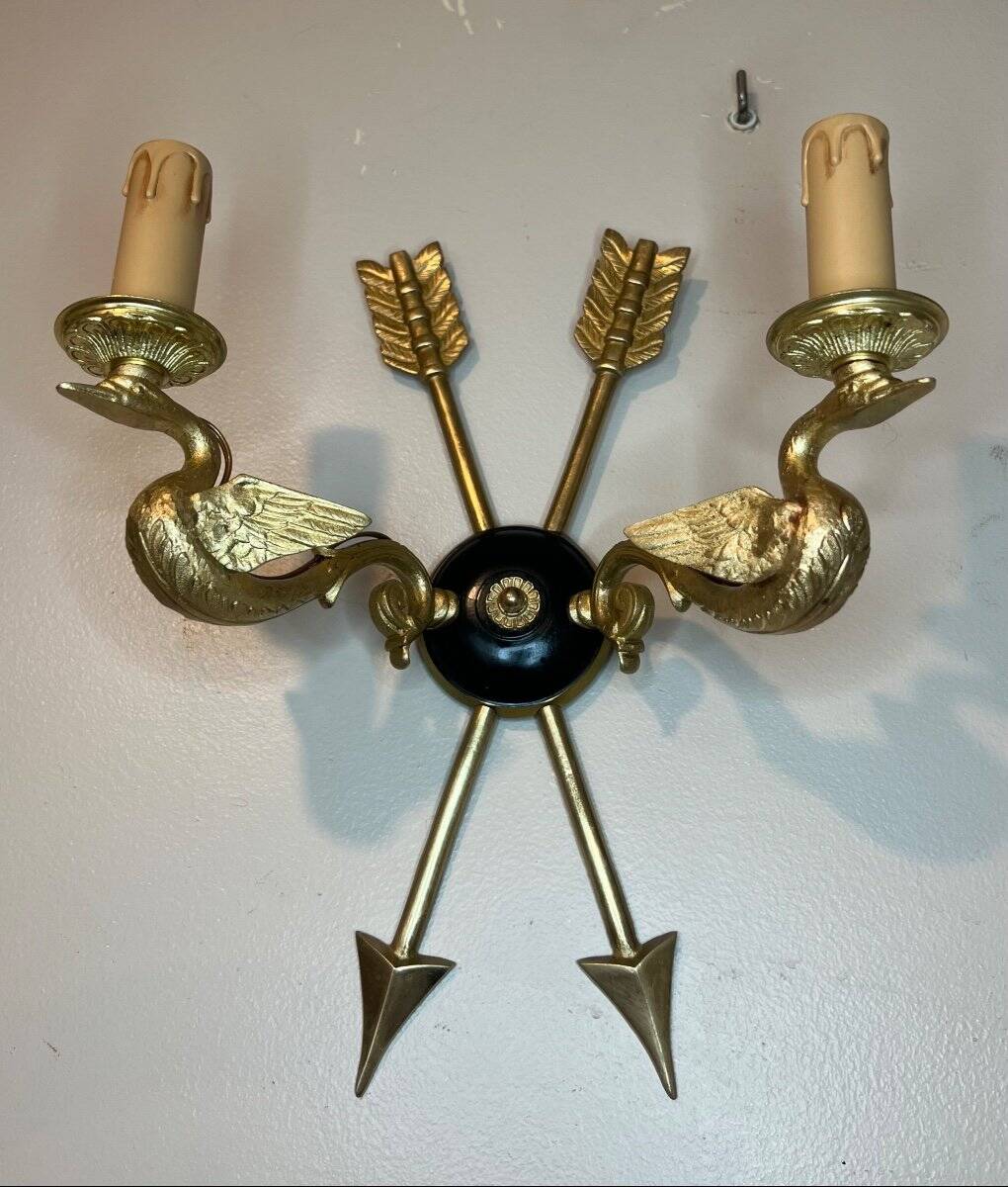Pair of Empire style wall sconces