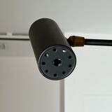Vintage black metal wall lamp 1950s