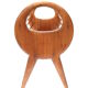Vintage organically designed magazine rack / reading basket from the 1960s
