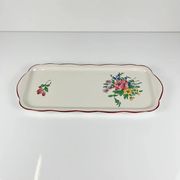 Cake dish KG Lunéville, model "Réverbère", rose pattern