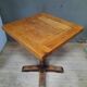 Square solid wood bistro table
