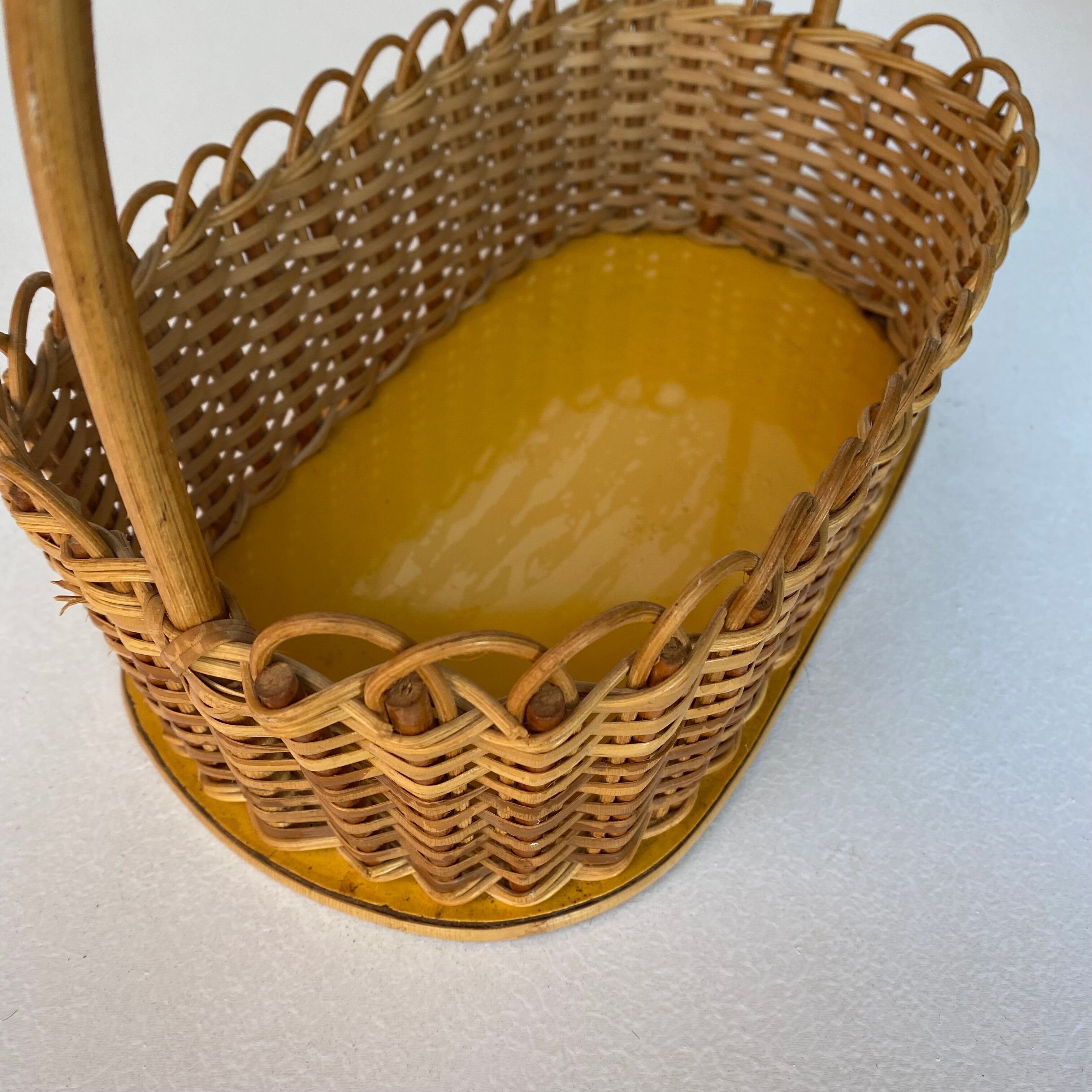 Vintage wicker basket