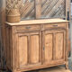 Old Parisian buffet in raw solid wood - 2 drawers