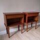 Paire de chevets en teck de style scandinave