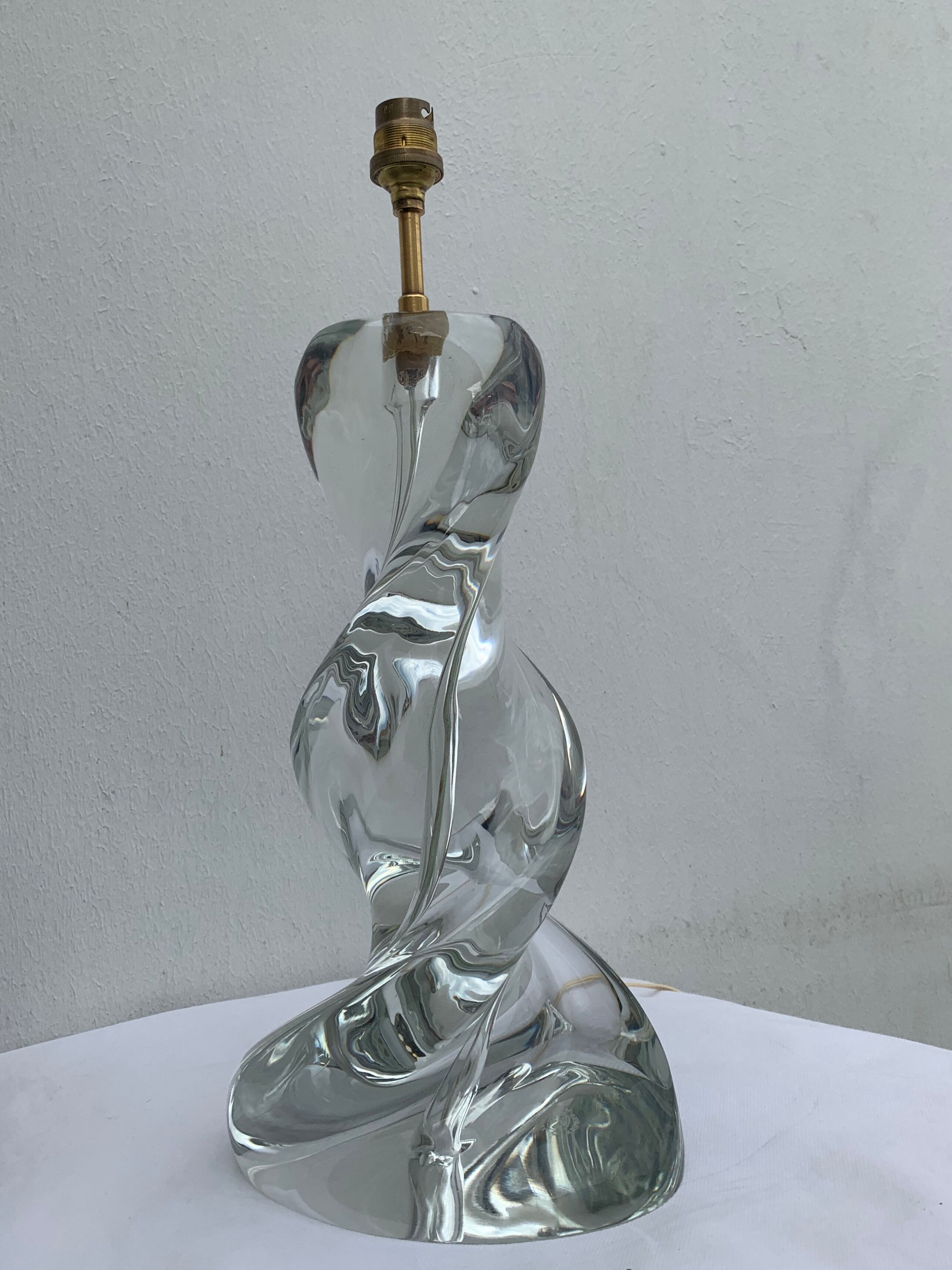 Sèvres crystal lamp foot