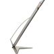 1990s Space Age lamp, nickel-plated brass and aluminium, 40 cm