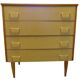 Vintage 4-drawer chest of drawers 1960