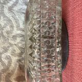 Molded glass ceiling light 1970s