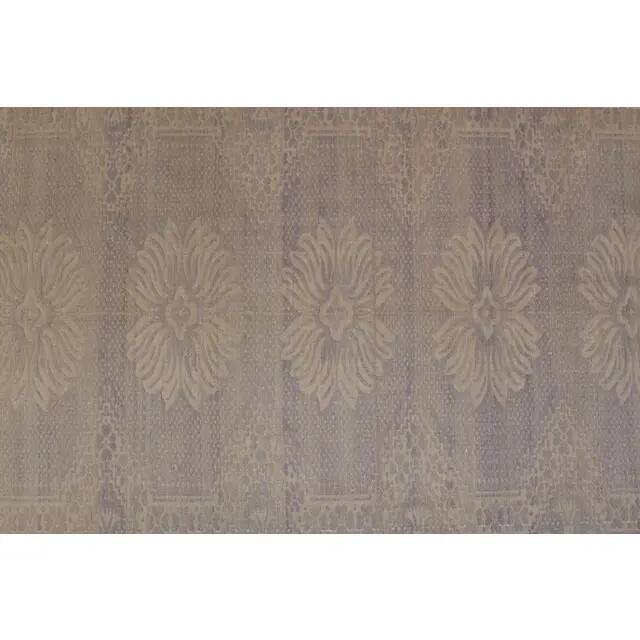 1970s Vintage Turkish Oushak Handmade Wool Cotton Purple Area Rug 168x268
