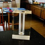 VINTAGE TRANSPARENT ALTUGLASS VASE FOR GUZZINI 1970
