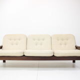 1980s three seater adjustable sofa / leda lux, czechoslovakia