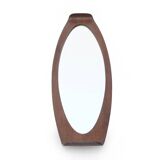 Mirror with curved wooden frame, 1960s