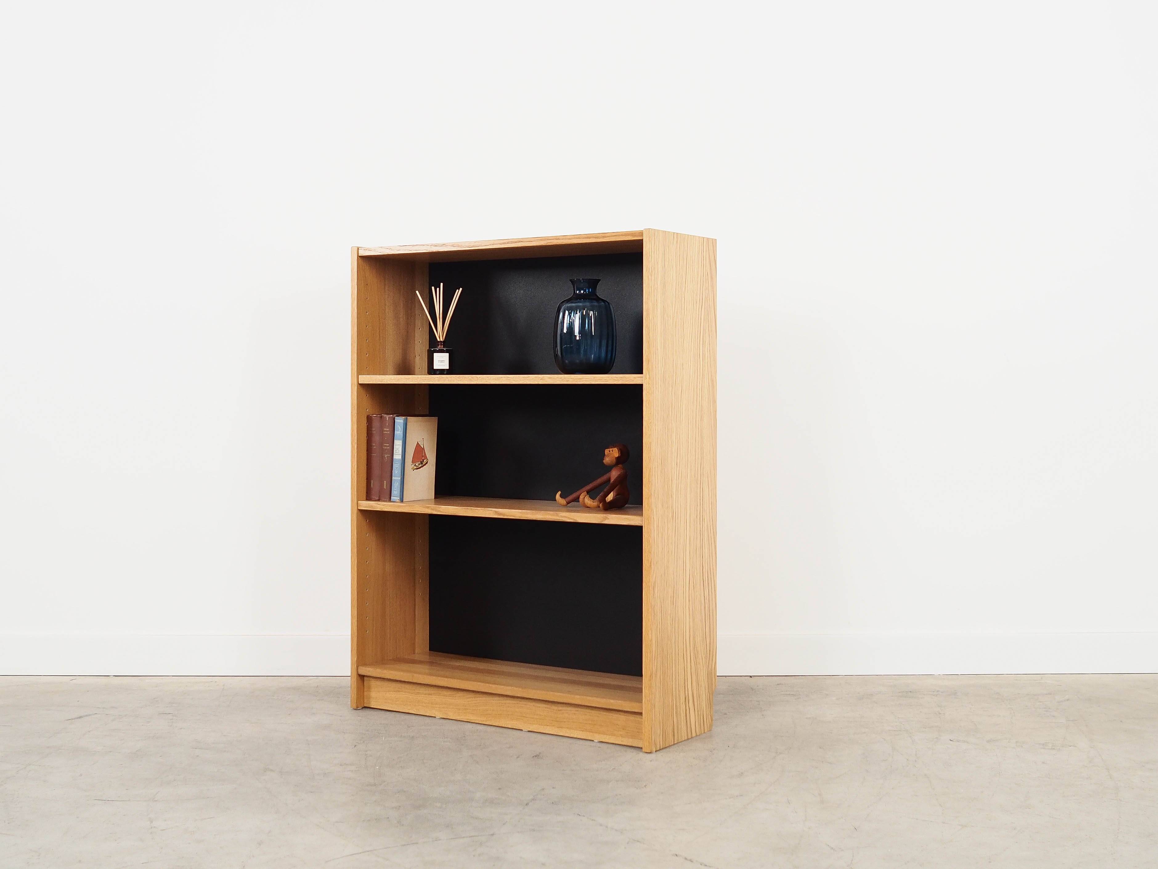 Oak bookcase, Danish design, 1970s, made in Denmark