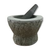 very large blue stone mortar