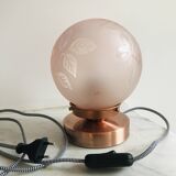 Deveau antique globe table lamp
