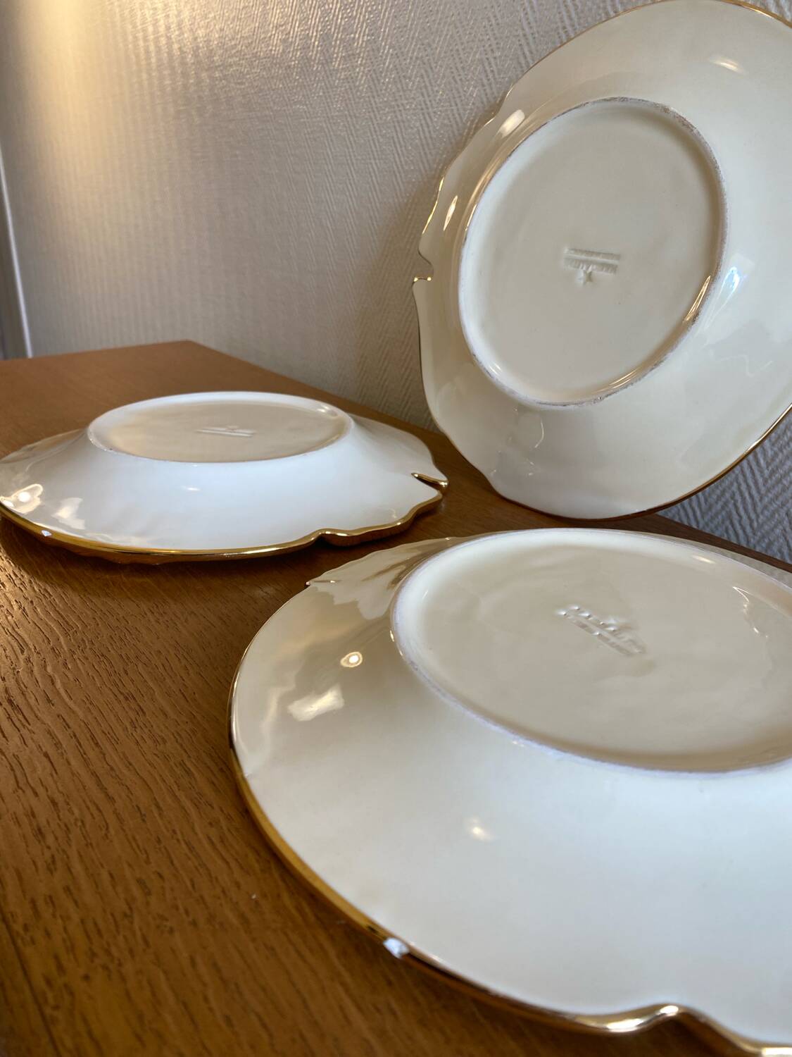 Antique Madgalithe fish set made in France