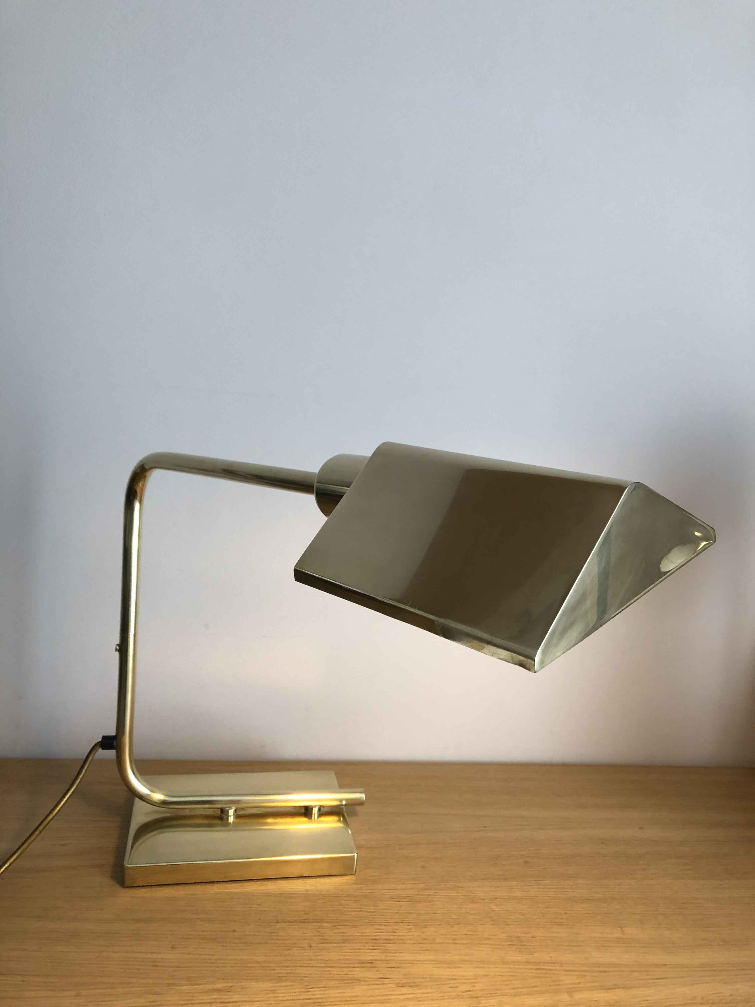 Italian brass lamp from the 70s