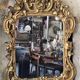 Louis XV period mirror in gilded wood and stucco, 18th century
