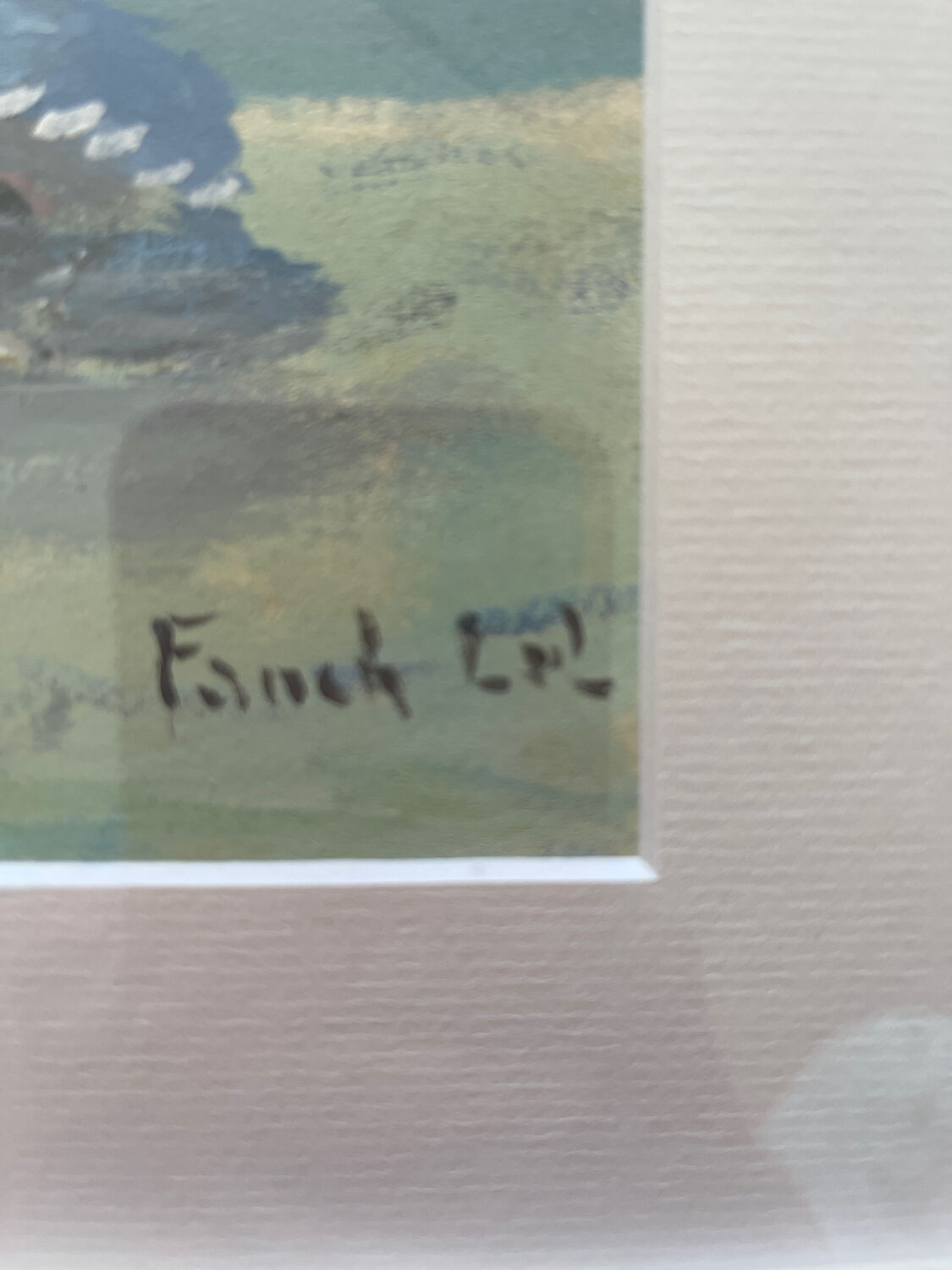 Plaisirs de la plage in Saint Lunaire, gouache on cardboard signed Fanch Lel