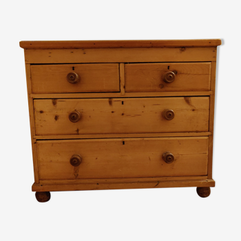 Chest of drawers 4 drawers in English style wood