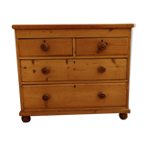 Commode 4 tiroirs en bois style anglais