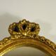 Oval mirror gold frame 28 x 20 cm
