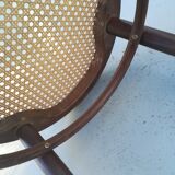 2 Curved wooden bistro chairs