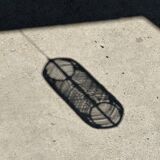 Small lantern-shaped rattan suspension H35 D15