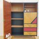 Secrétaire vintage pieds compas scandinave années 60 70 relooké