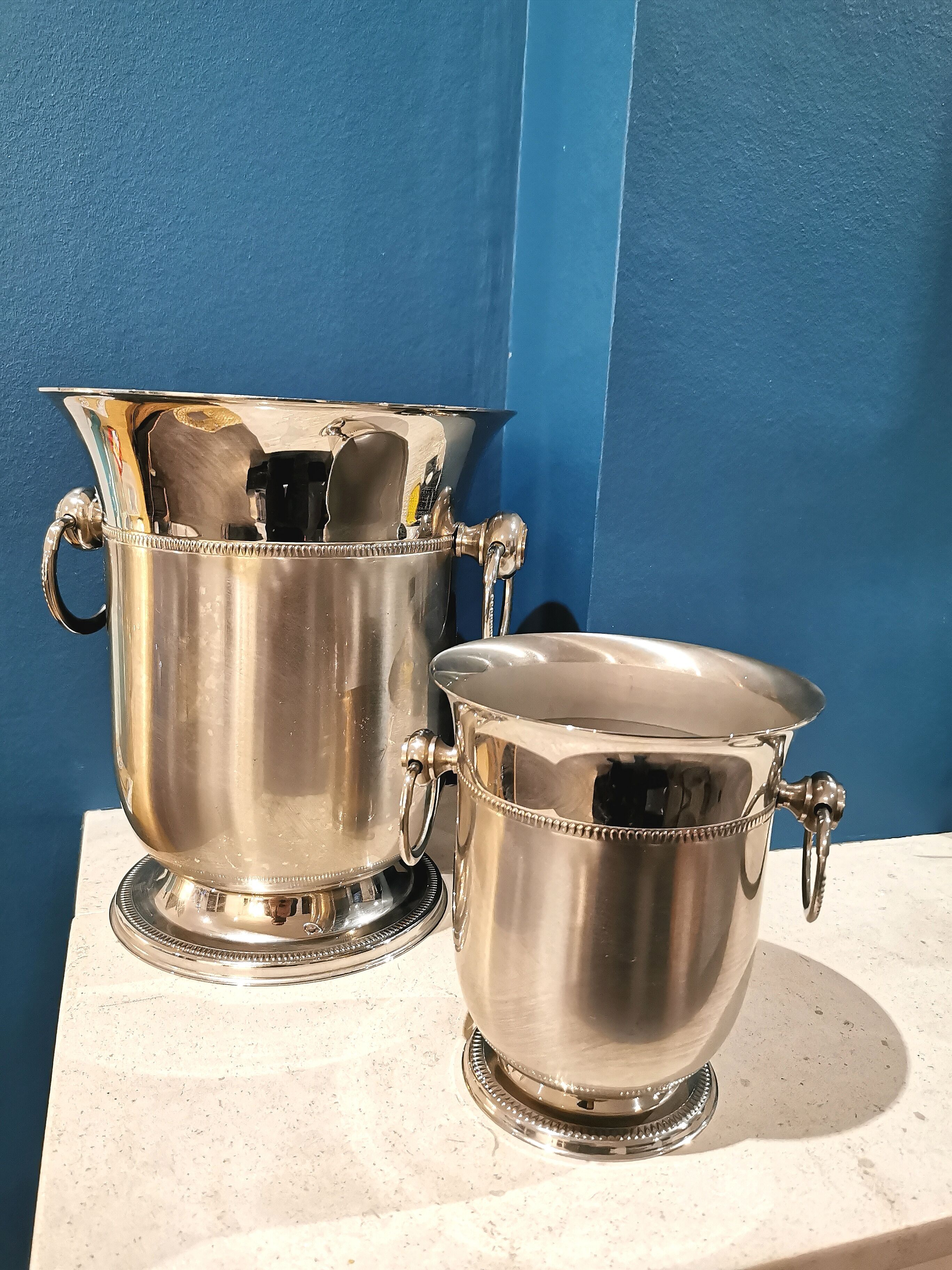 Champagne and ice buckets