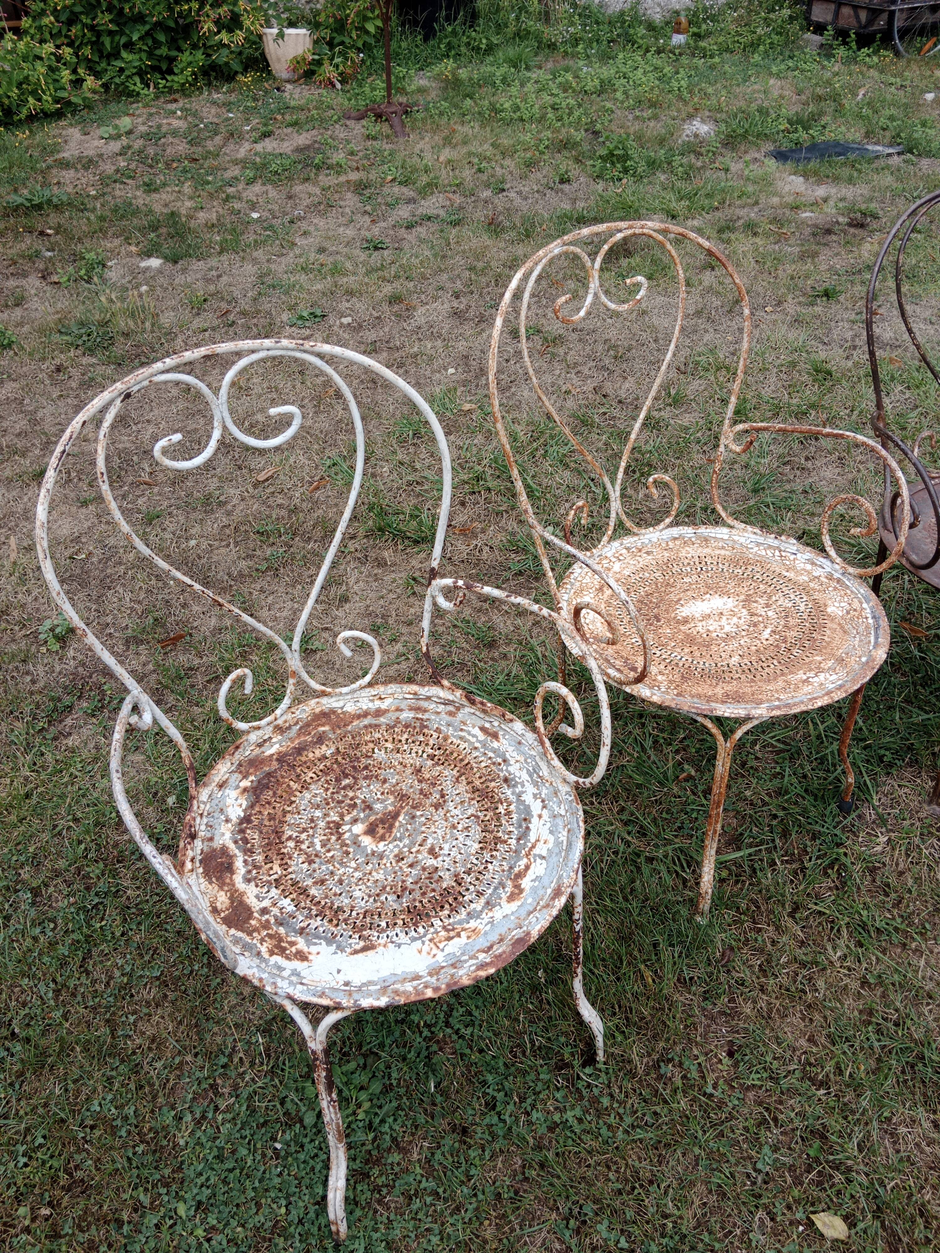 4 Garden armchairs