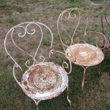 4 Garden armchairs
