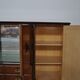 Mahogany pear tree, brass & glass top drawers sideboard from f.lli rigamonti desio, milan, 1940s